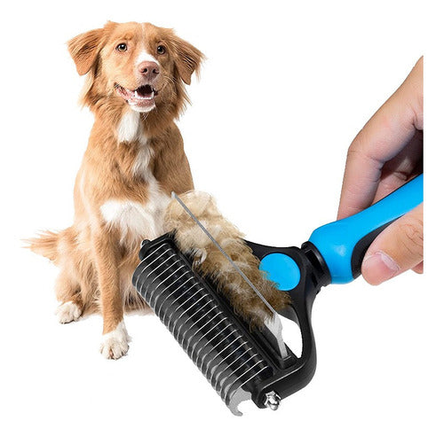Cepillo 2 en 1 para Mascotas – Cepillado y Limpieza Inteligente en un Solo Paso